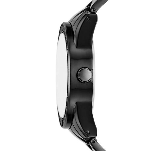 Set de reloj Skechers análogo metálico negro con pulseras para hombre