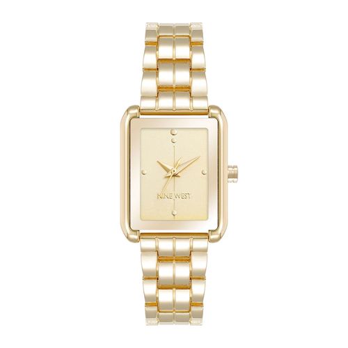 Reloj Nine West análogo metálico dorado para mujer