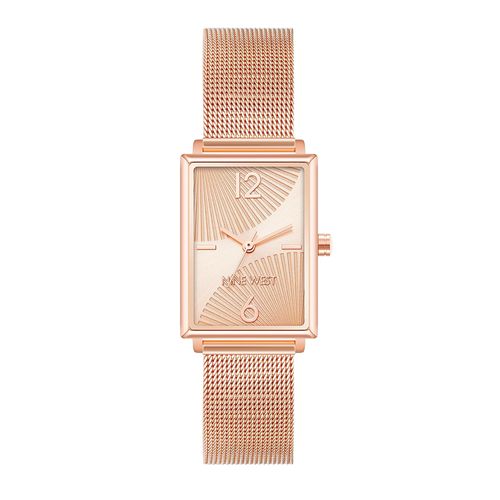 Reloj Nine West análogo metálico rose gold para mujer
