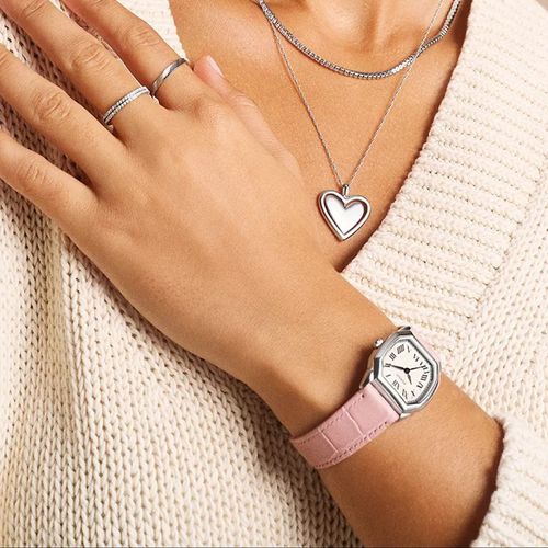 Reloj Fossil análogo de cuero para mujer